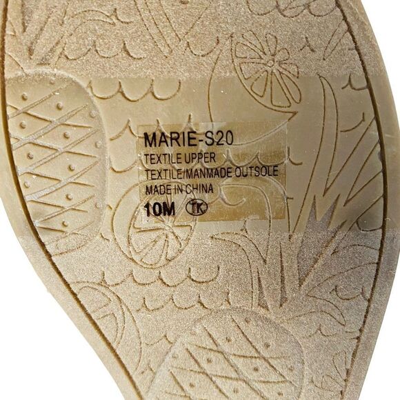 Altar’d State Marie Taupe Faux Suede Espadrille Platform Wedge Sandals Sz 10 NWT - Picture 7 of 10